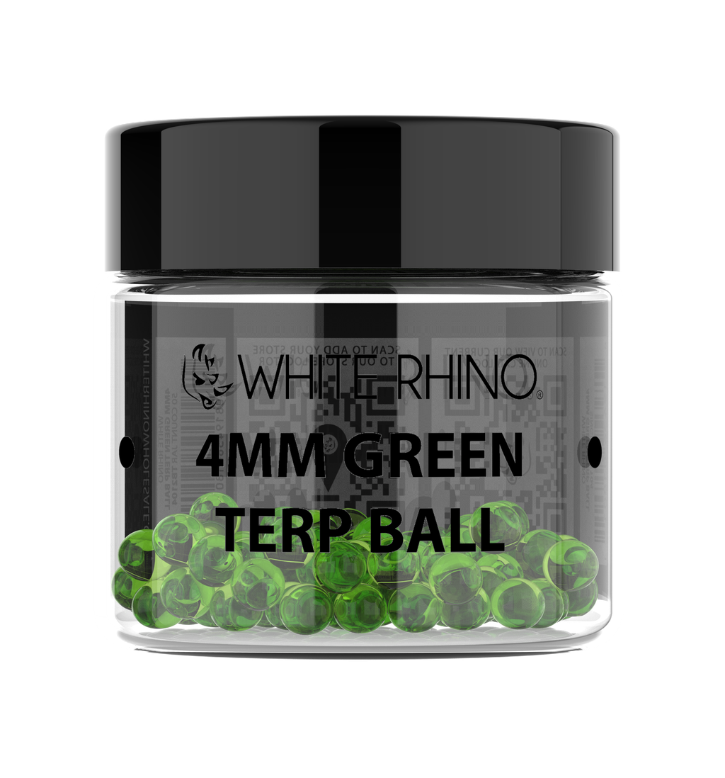 White Rhino 4MM Terp Balls - 50ct Jar