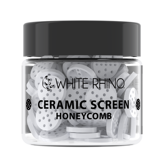 WHITE RHINO CERAMIC SCREEN HONEYCOMB -100ct JAR