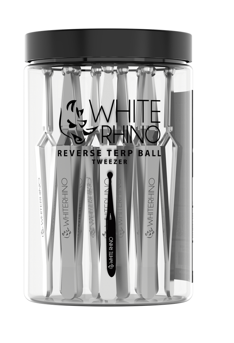 White Rhino Reverse Terp Ball Tweezer - 20CT Display