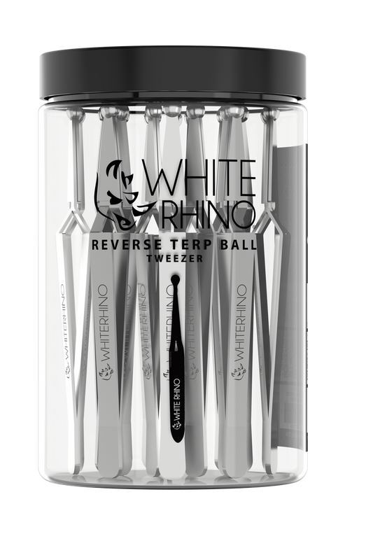 White Rhino Reverse Terp Ball Tweezer - 20CT Display