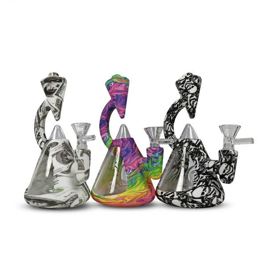 SWP22 Microscope w/ Glass Silicone Waterpipe