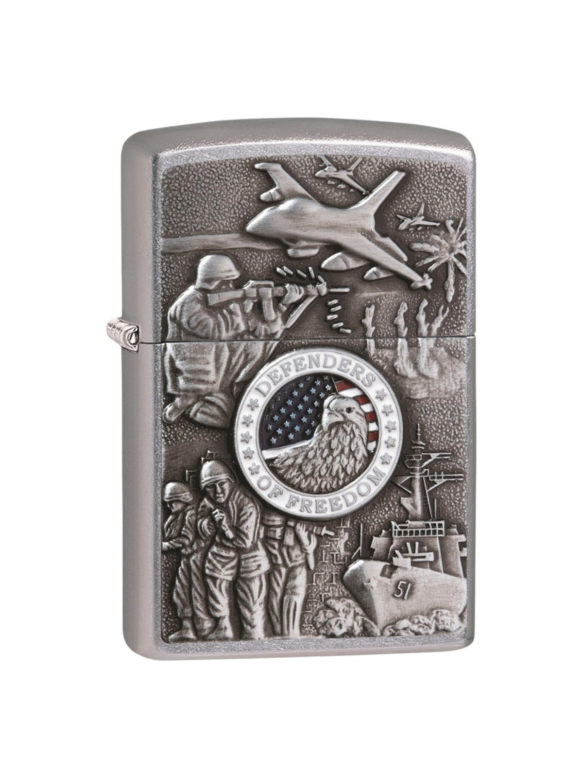 24457 Zippo Lighter Joined Forces Design