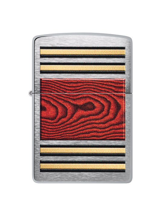 47187 Zippo Lighter Wooden Pattern Design