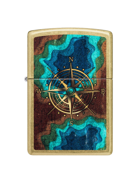 47190 Zippo Lighter Compass Design