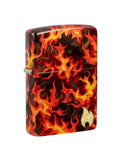 47255 Zippo Lighter Flaming Design