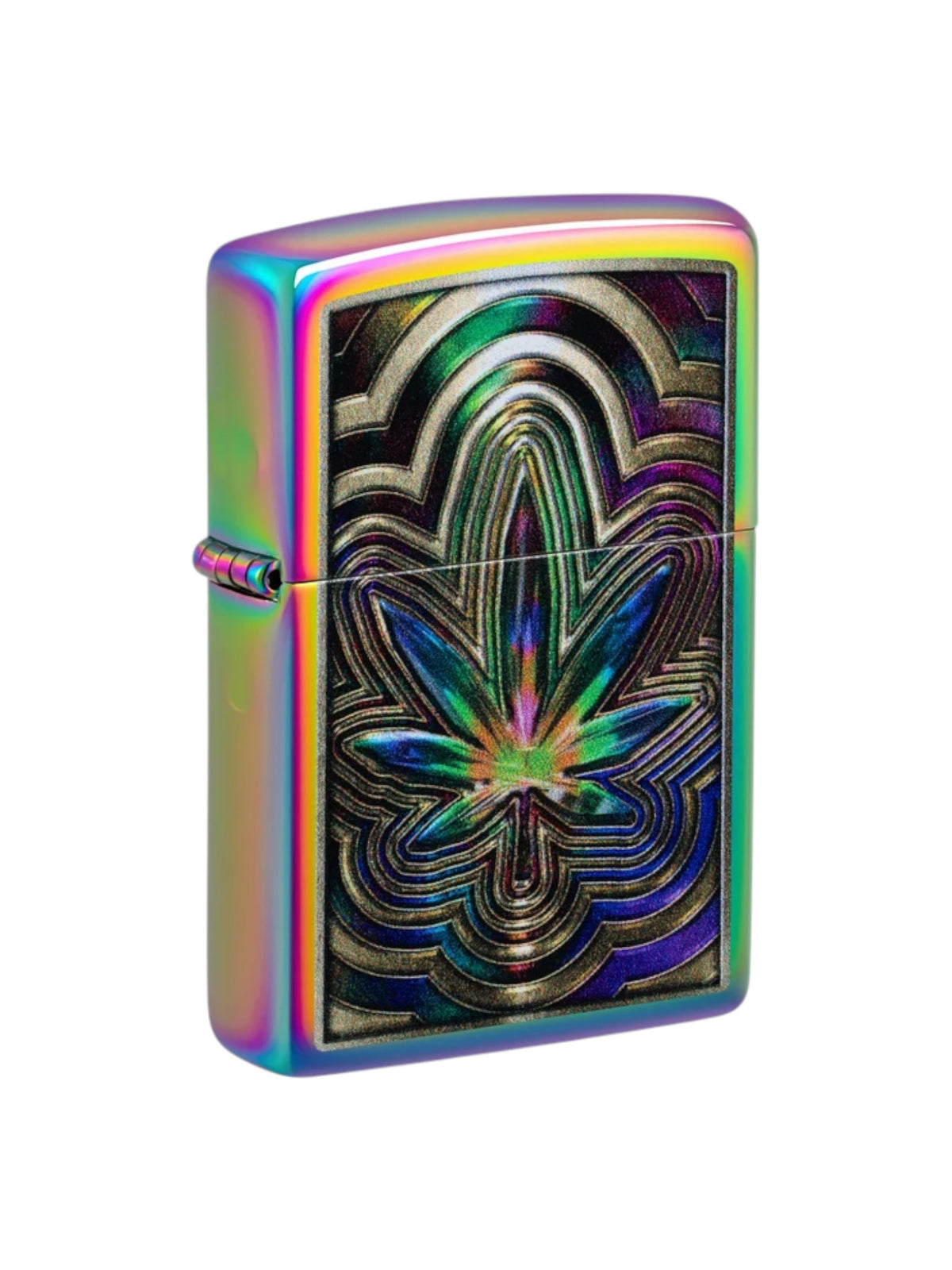 47271 Zippo Lighter Metallic Leaf Design