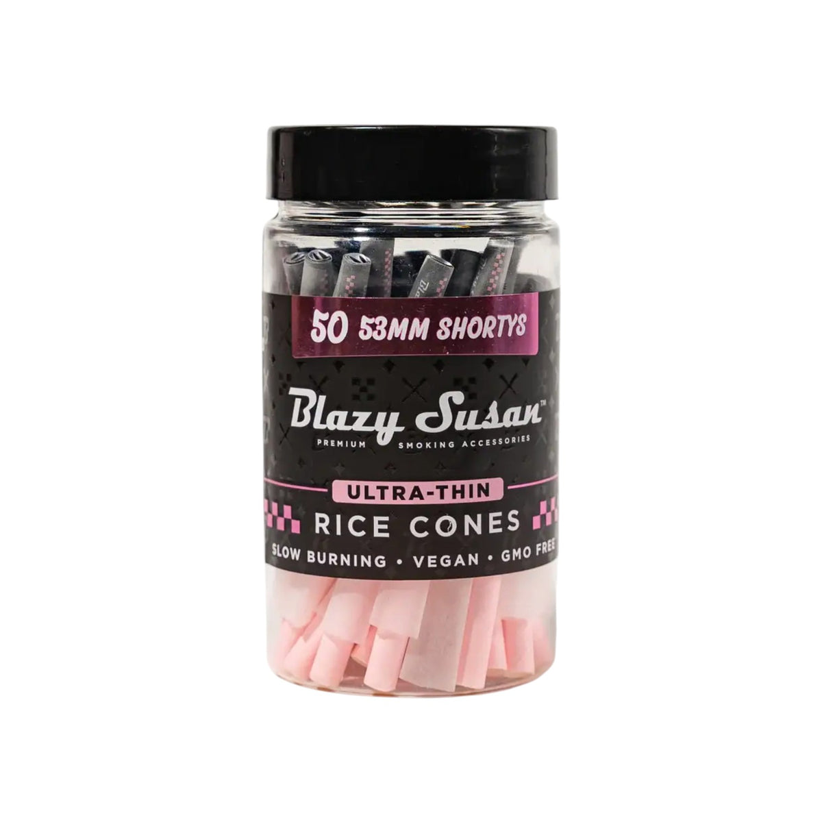 Blazy Susan Rice Cones Jar 53mm Shorty Size 50 CT