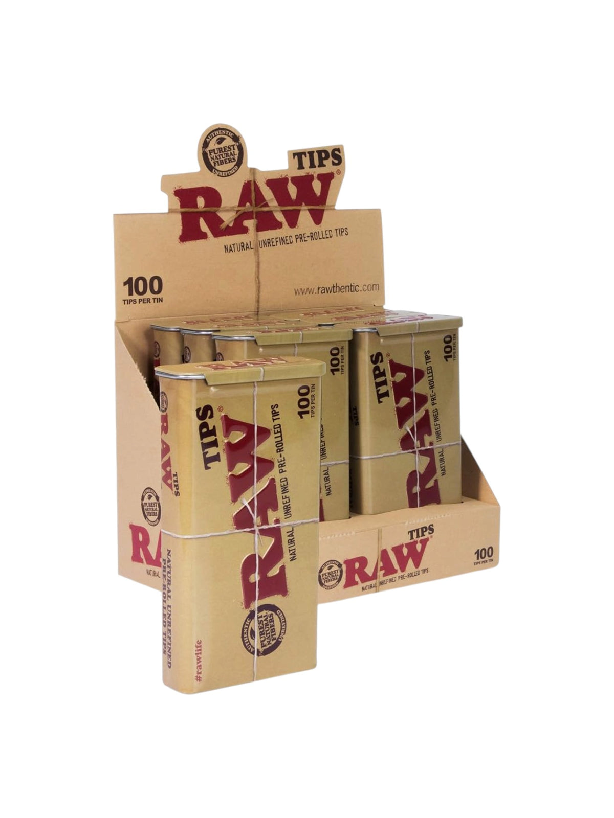 RAW Tips Pre-rolled Tin Classic 6/100ct