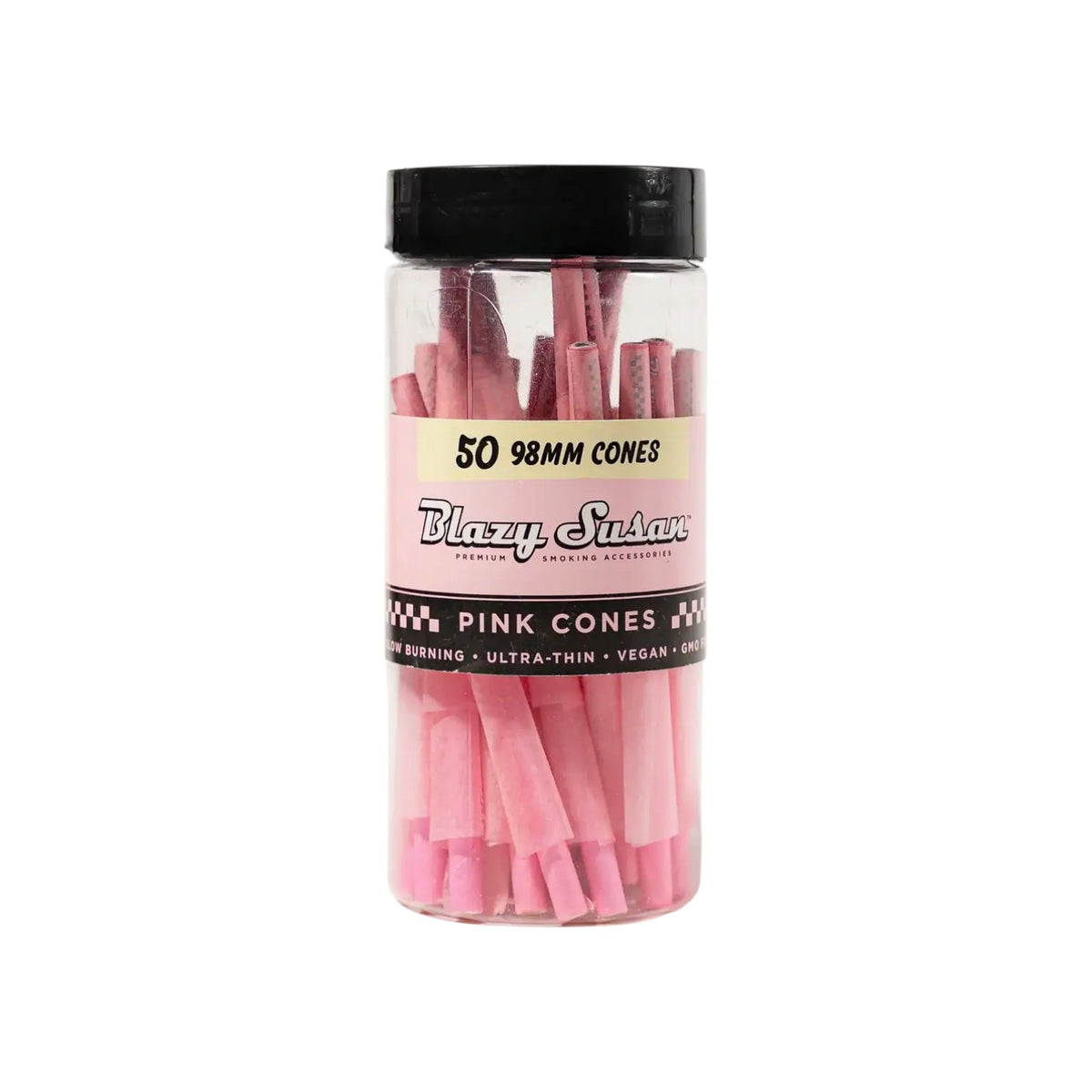 Blazy Susan Pink Cones Jar 98mm Size 50 CT