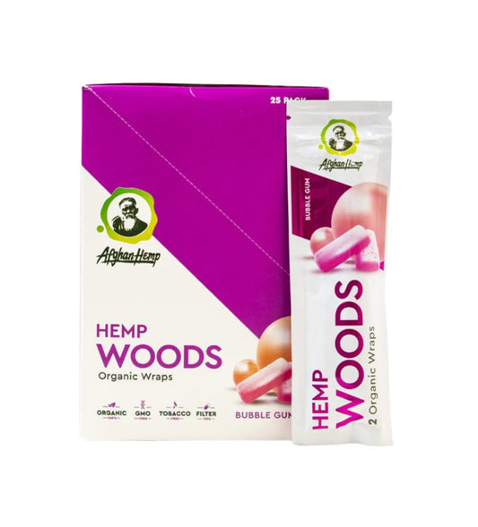 Afghan Hemp Wraps Hemp Woods 2 Pack 25 CT