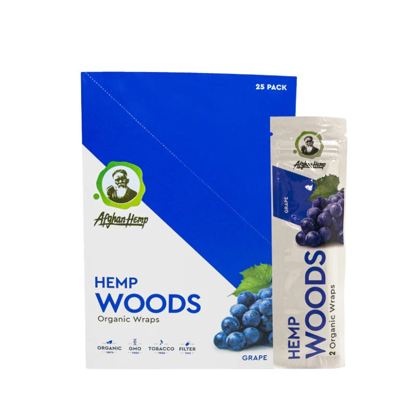 Afghan Hemp Wraps Hemp Woods 2 Pack 25 CT