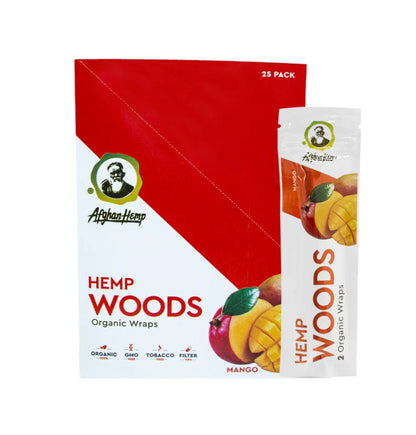 Afghan Hemp Wraps Hemp Woods 2 Pack 25 CT