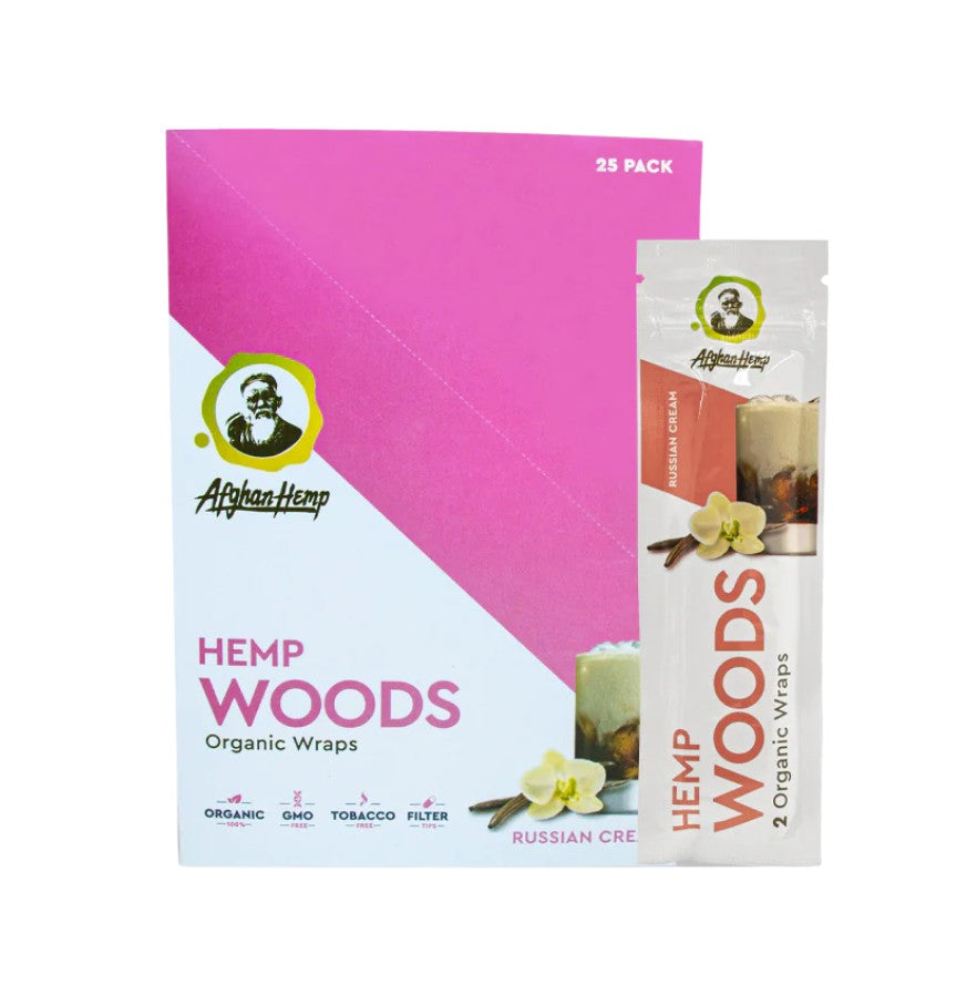 Afghan Hemp Wraps Hemp Woods 2 Pack 25 CT