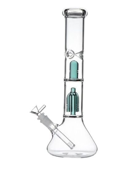 BK10 14" Double Percolator 7mm Waterpipe