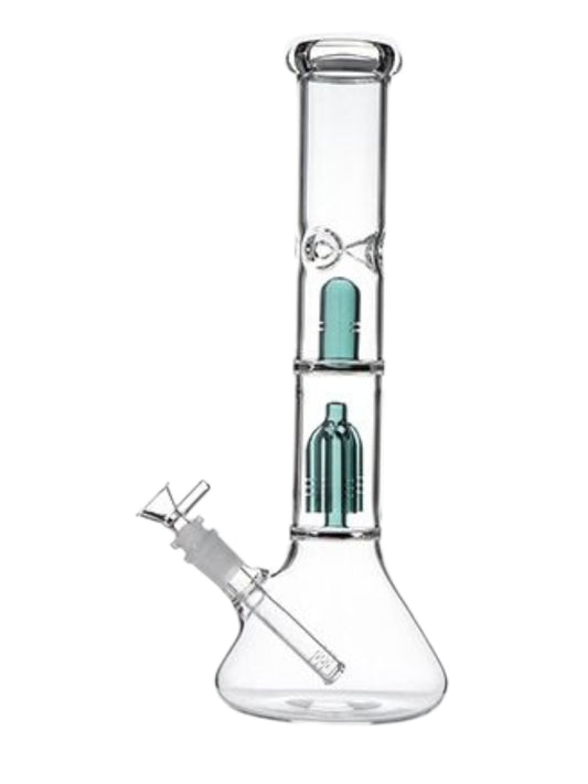 BK10 14" Double Percolator 7mm Waterpipe