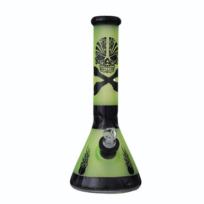 BK17 14" Skull Designed 7mm Beaker Waterpipe