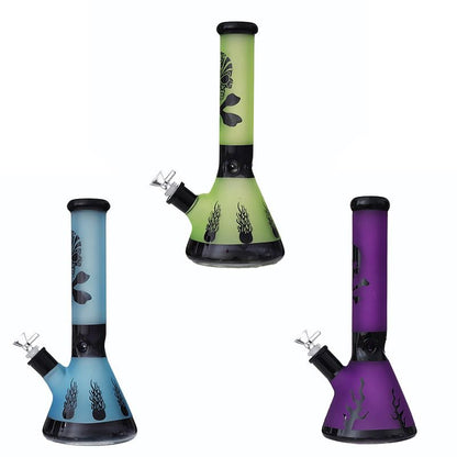 BK17 14" Skull Designed 7mm Beaker Waterpipe
