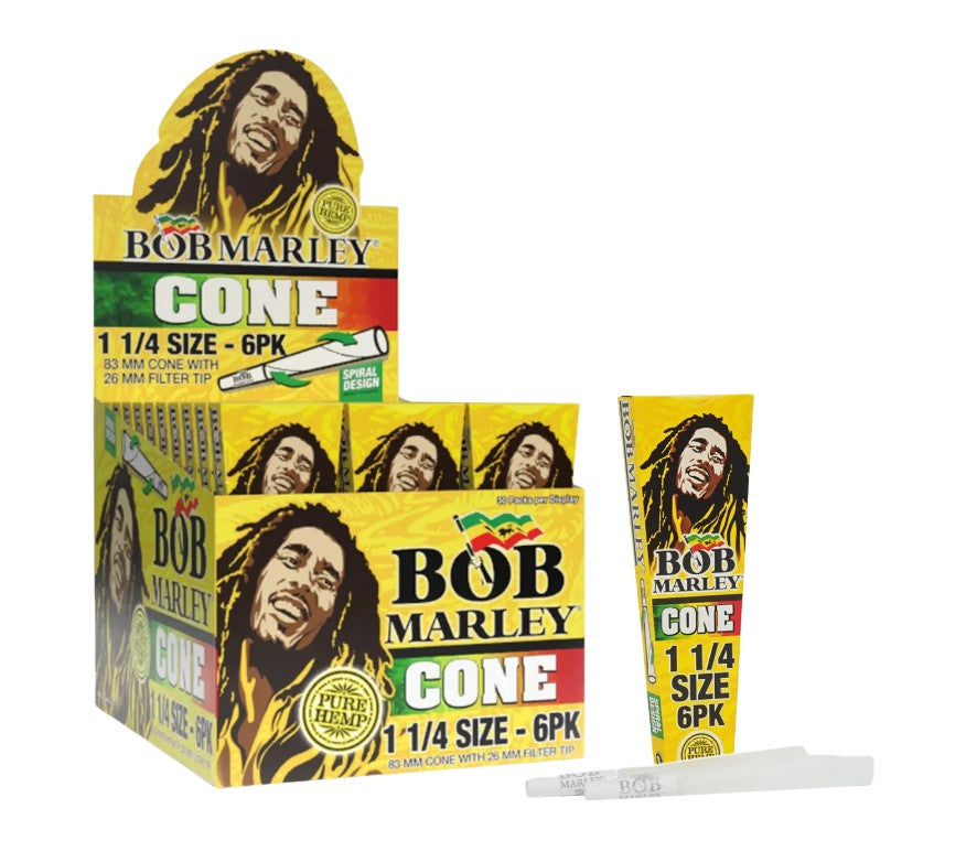 Bob Marley Classic Pre Rolled Cone 1 1/4" Size 6 Pack 33 CT