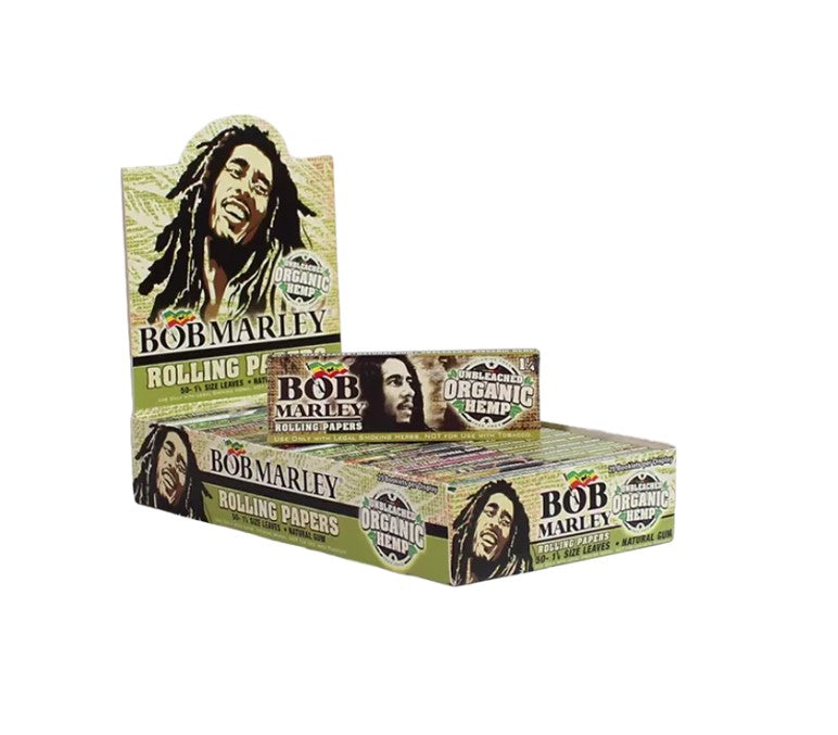 Bob Marley Organic Hemp Papers 1 1/4" Size 25 CT