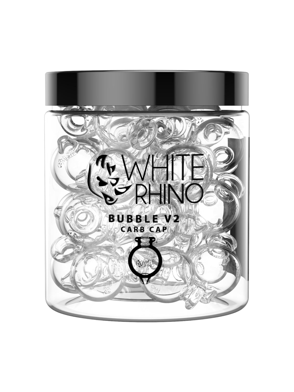 WHITE RHINO BUBBLE V2 CARB CAP 20CT JAR