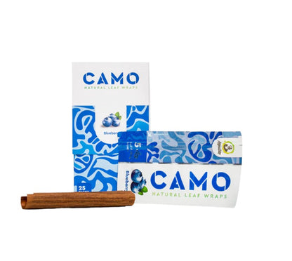 Camo Natural Leaf Wraps 5 Pack 25 CT