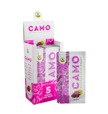 Camo Natural Leaf Wraps 5 Pack 25 CT