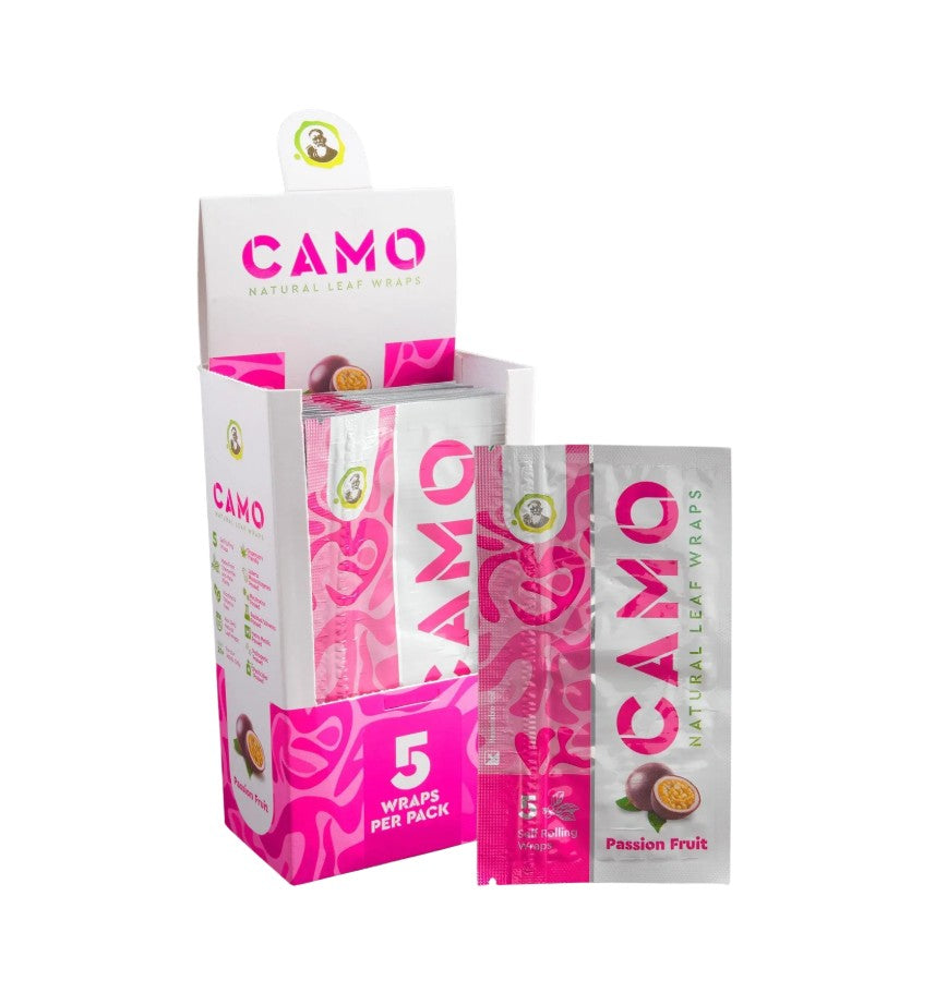Camo Natural Leaf Wraps 5 Pack 25 CT