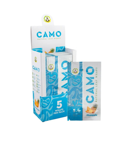 Camo Natural Leaf Wraps 5 Pack 25 CT