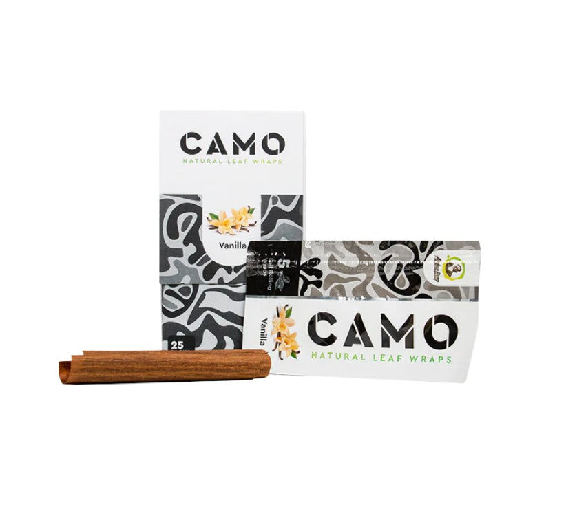 Camo Natural Leaf Wraps 5 Pack 25 CT