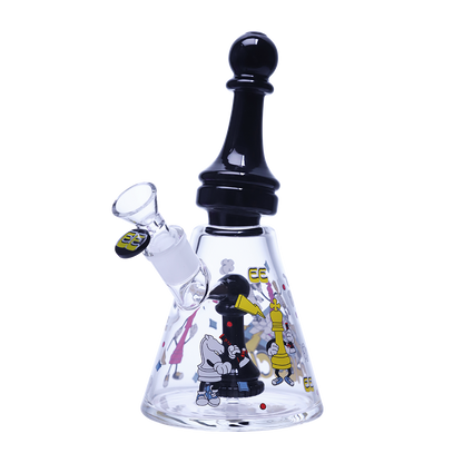 CH-372 CHEECH Collectors Glass WP w/ Chess Motif