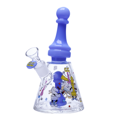 CH-372 CHEECH Collectors Glass WP w/ Chess Motif