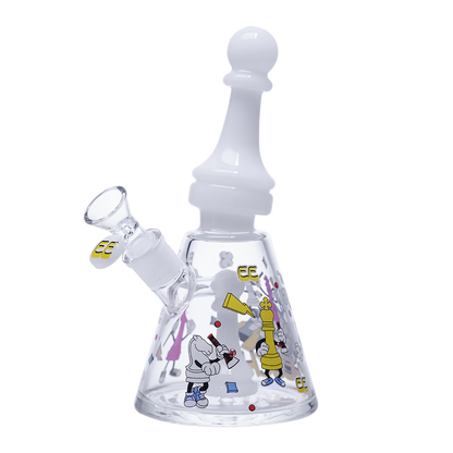 CH-372 CHEECH Collectors Glass WP w/ Chess Motif