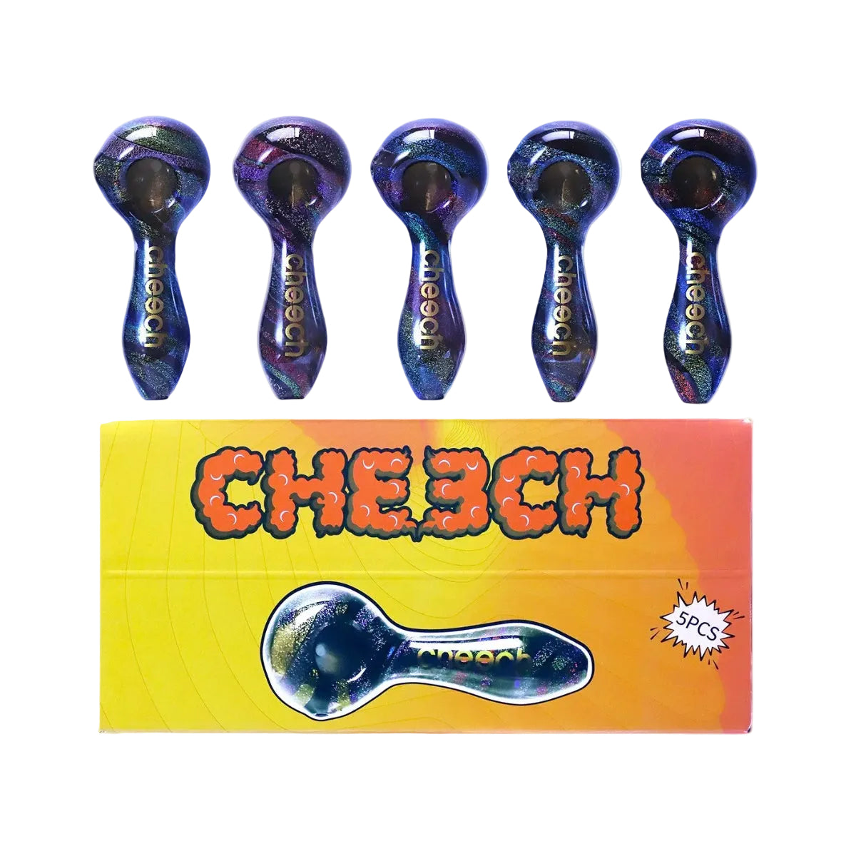 CH-PIPE-321 CHEECH GALAXY VIBES IN YOUR PALM 5ct Display
