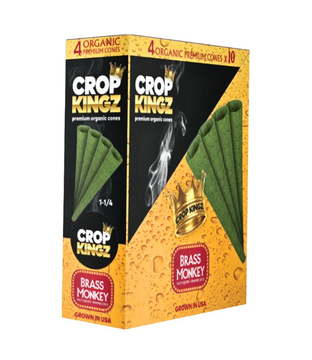 Crop Kingz Organic Green Hemp Cones  1 1/4" Size 4 Pack 10 CT