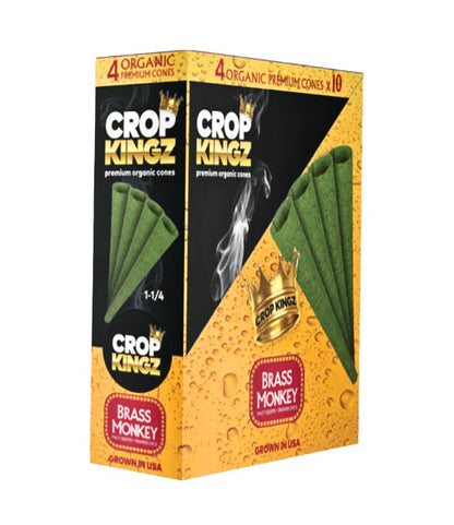 Crop Kingz Organic Green Hemp Cones  1 1/4" Size 4 Pack 10 CT