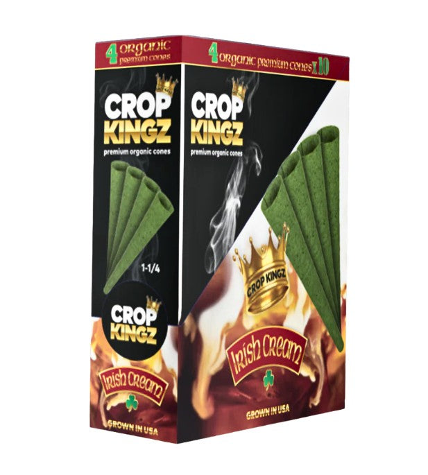 Crop Kingz Organic Green Hemp Cones  1 1/4" Size 4 Pack 10 CT