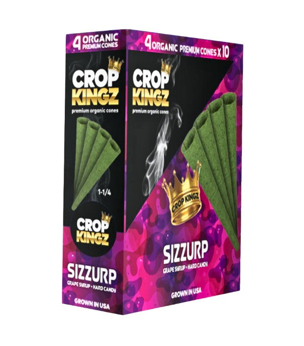 Crop Kingz Organic Green Hemp Cones  1 1/4" Size 4 Pack 10 CT