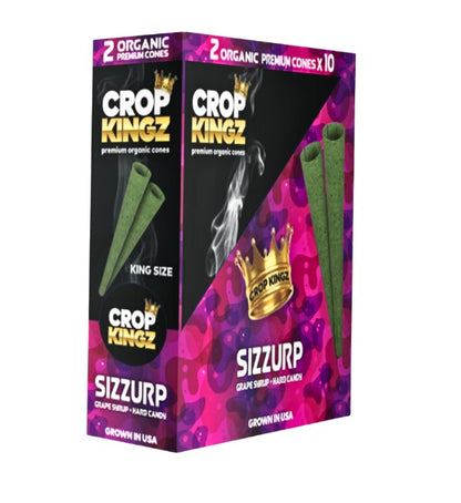 Crop Kingz Organic Green Hemp Cones King Size 2 Pack 10 CT
