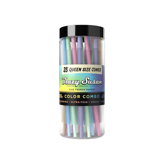 Blazy Susan Rainbow Cones Jar Queen Size 25 CT