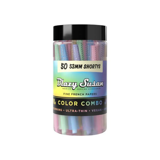 Blazy Susan Rainbow Cones Jar 53mm Shorty Size 50 CT