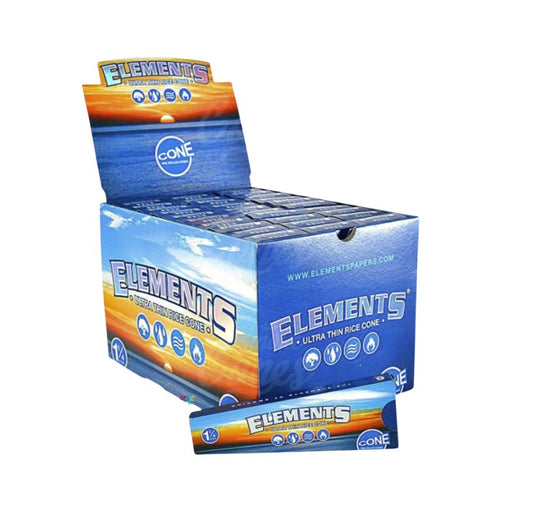 Elements Ultra Thin Rice Cones 1 1/4" 6 Pack 30 CT