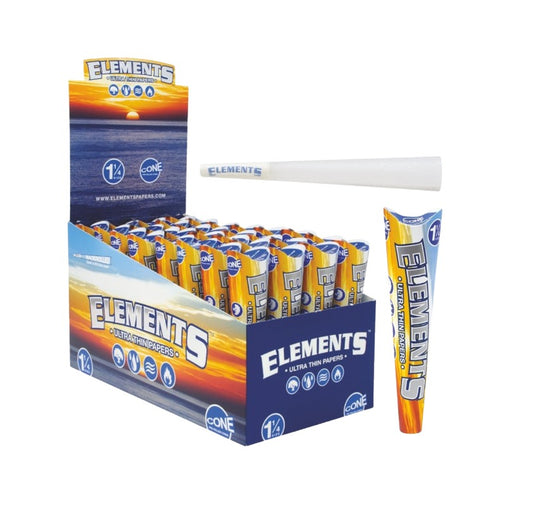Elements Ultra Thin Cones 1 1/4" Size 6 Pack 32 CT