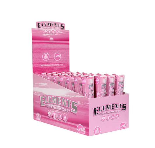 Elements Pink Cones King Size 3 Pack 32 CT