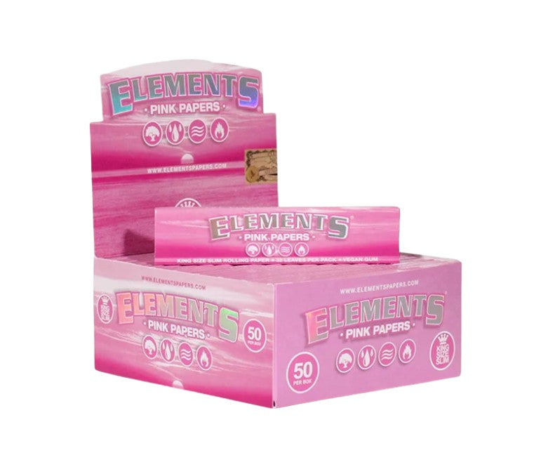 Elements Pink Papers King Size Slim 50 CT