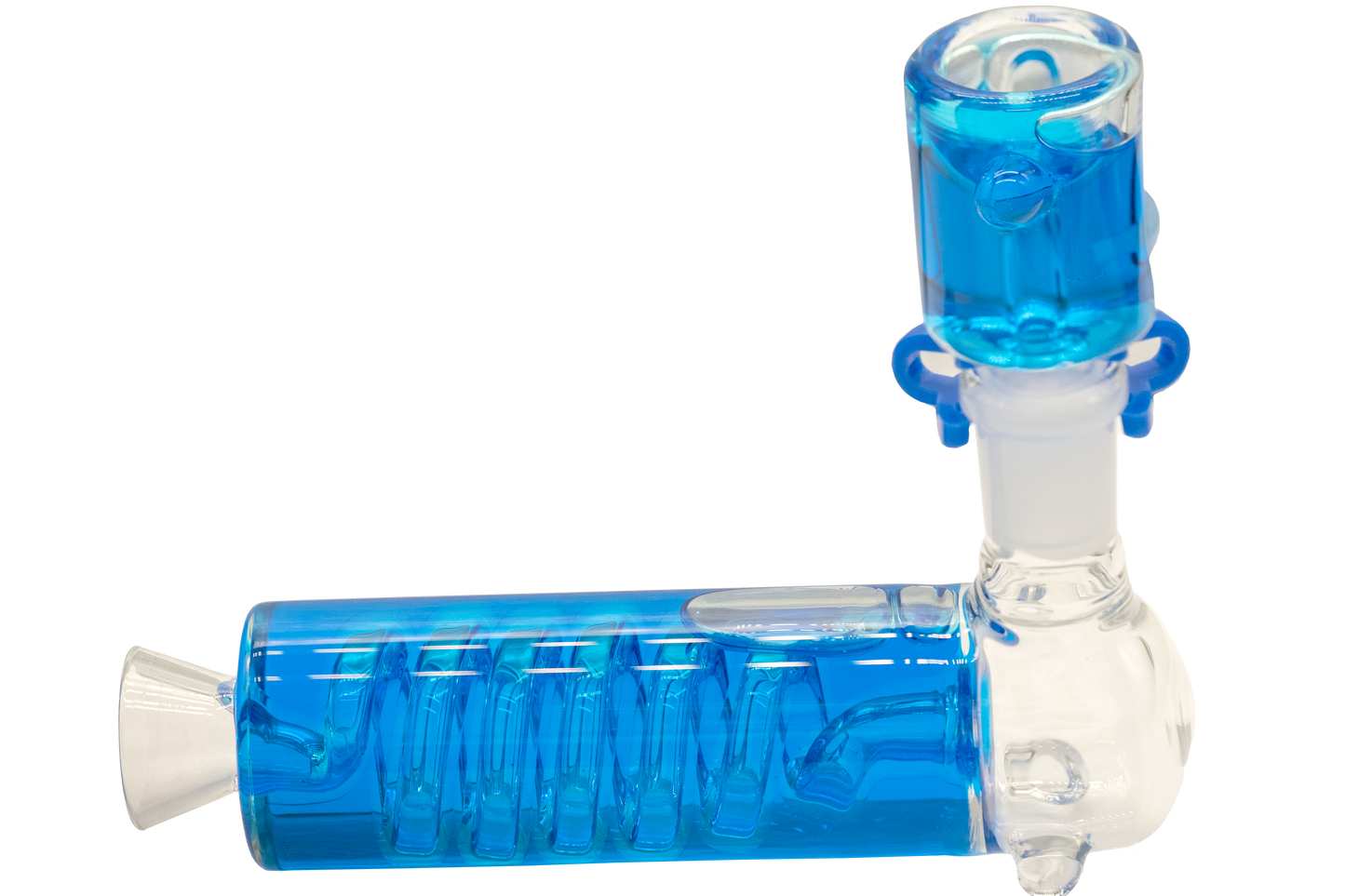 H30 6" 2-Piece Curly Vertical Sherlock w/ Freezable Bowl Handpipe