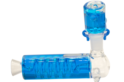 H30 6" 2-Piece Curly Vertical Sherlock w/ Freezable Bowl Handpipe