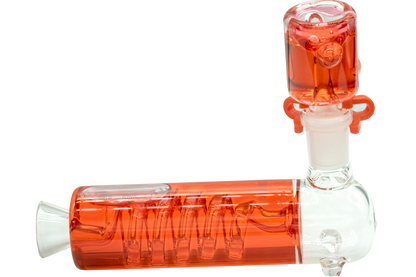 H30 6" 2-Piece Curly Vertical Sherlock w/ Freezable Bowl Handpipe