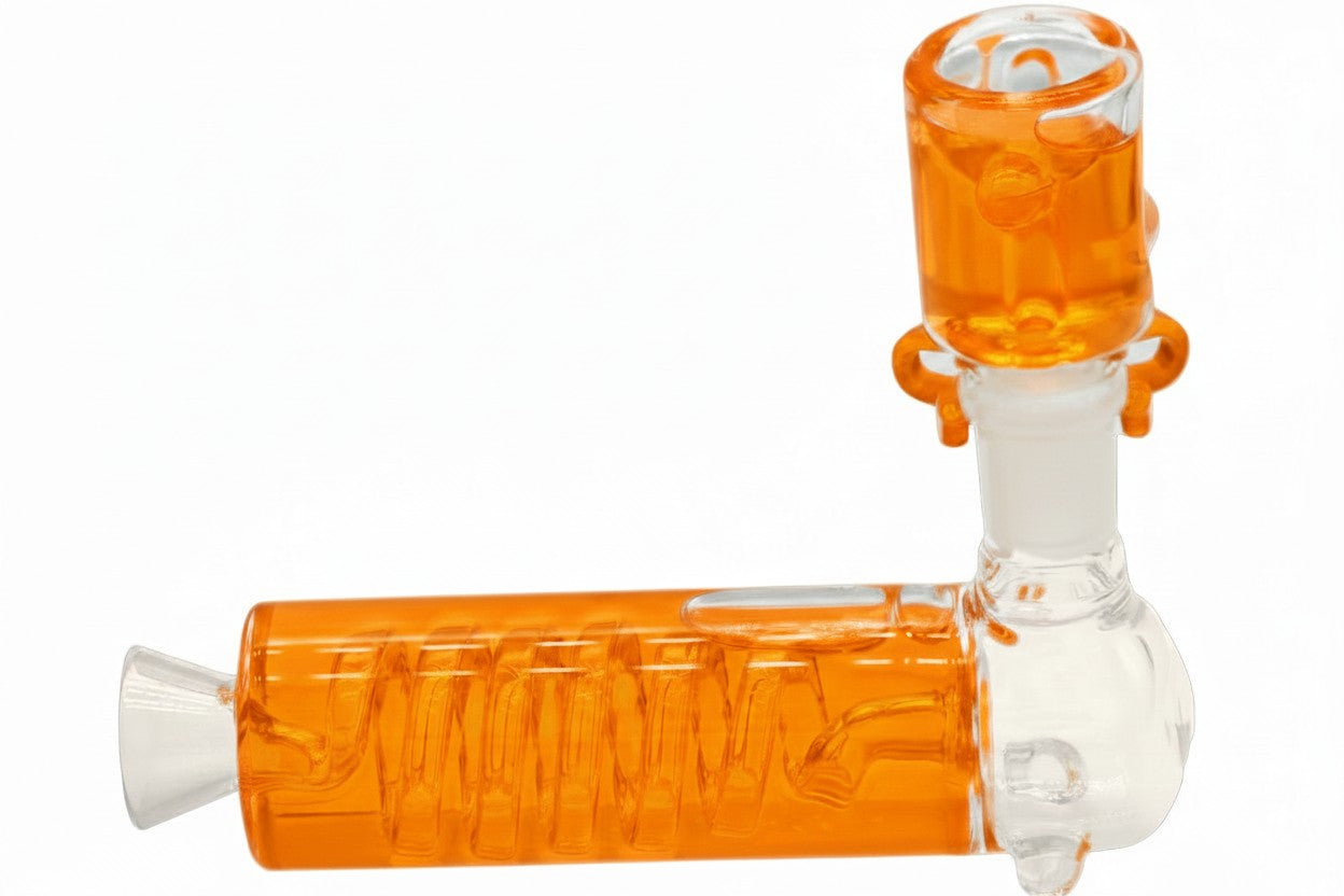 H30 6" 2-Piece Curly Vertical Sherlock w/ Freezable Bowl Handpipe