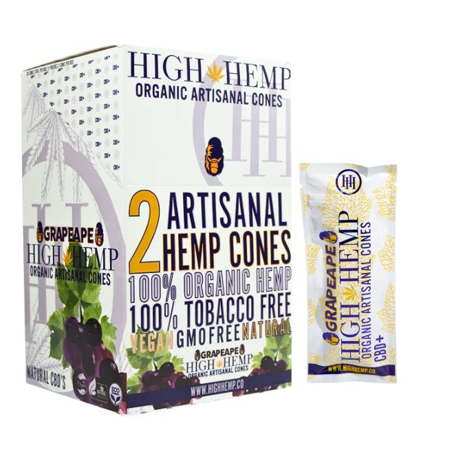 High Hemp Wrap Cones 15 CT