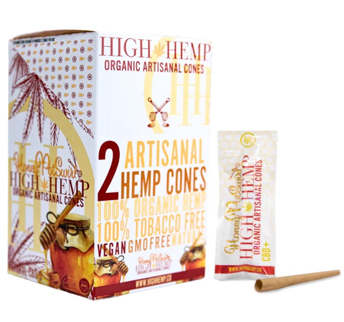 High Hemp Wrap Cones 15 CT